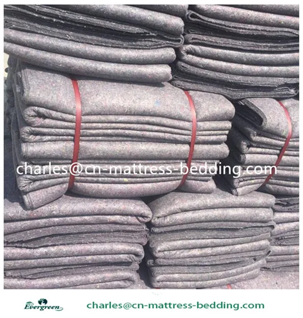China custom popular 100% recycle needle punch  textile waste shoddy felt for mattress