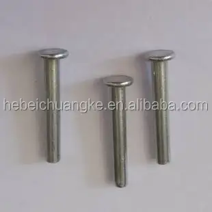 China manufacturer high quality and good price non-standard solid flat head steel and machine rivets