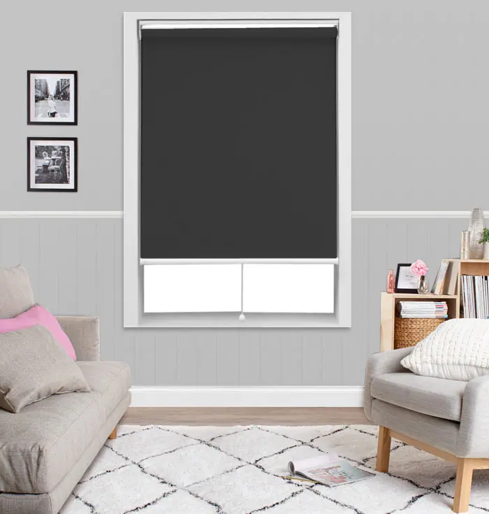 Safe and easy to use ball chain spring loaded roller blinds