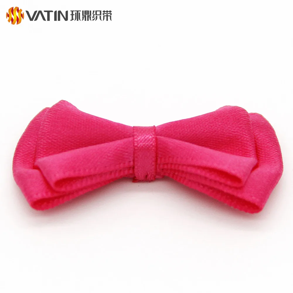 VATIN Wholesale Solid Color Polyester Festive Satin Double Pull Dicky Bow for gift wraps