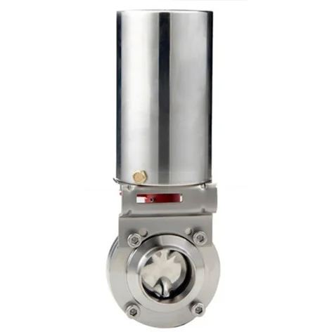 Hot sale customizable stainless steel sanitary pneumatic butterfly valve