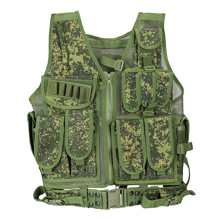 Wear-resistant Camouflage Multifunctional tactical Vest Molle Tactical Hunting Vest Jacket With Multi Pocket