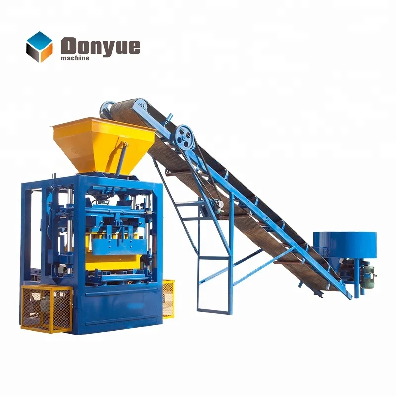 New brick machine qt4-24 manual concrete block machine for cement bricks