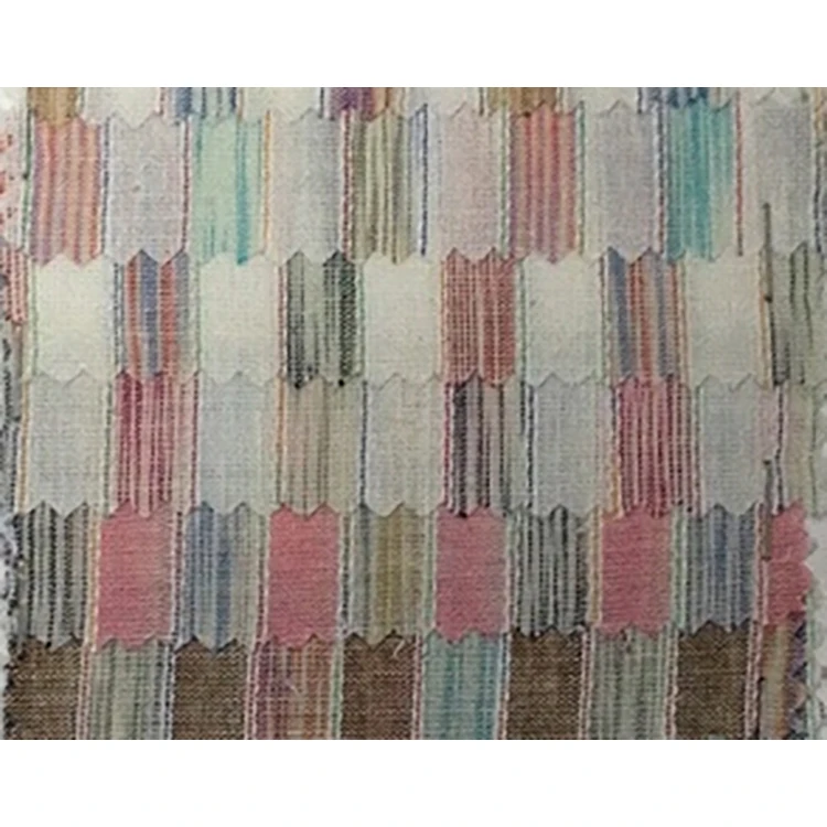 Лен/хлопок пряжа окрашенная тканая ткань из 145 см льняная ткань для рубашек