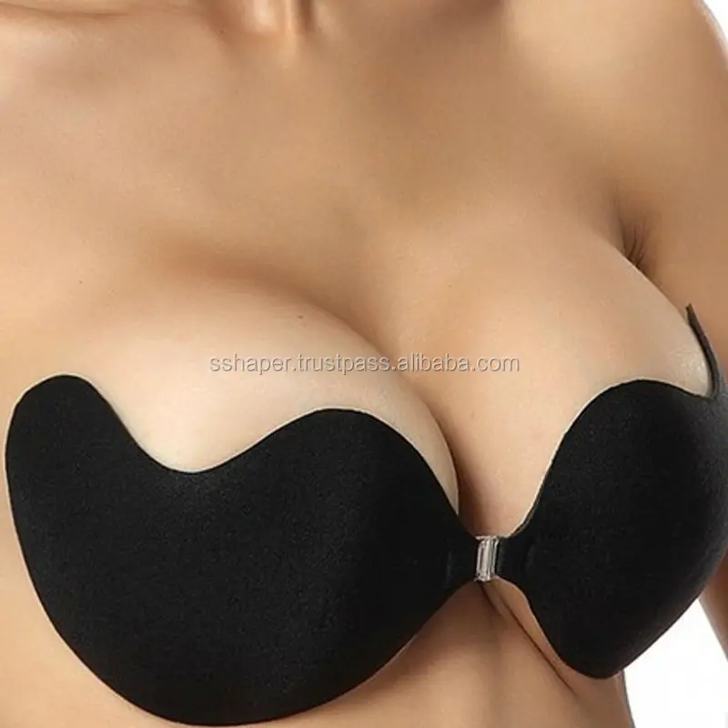S-SHAPER Summer Promotion Adhesive Strapless Invisible Silicone Bra Seamless Push Up Bra