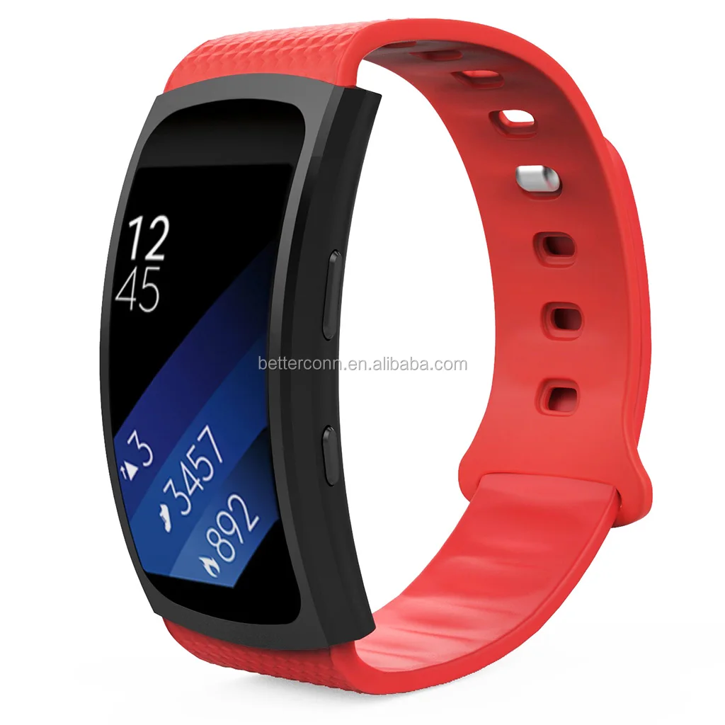 Soft Silicone Replacement Sport Band for Samsung Gear Fit2 SM-R360 / Fit2 Pro Smart Watch