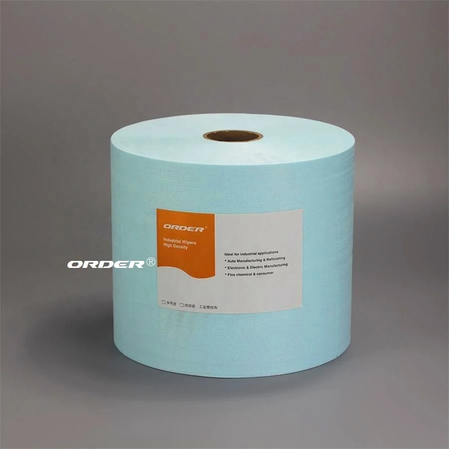 Turquoise Aperture Degreasing industrial non woven cleaning wipes