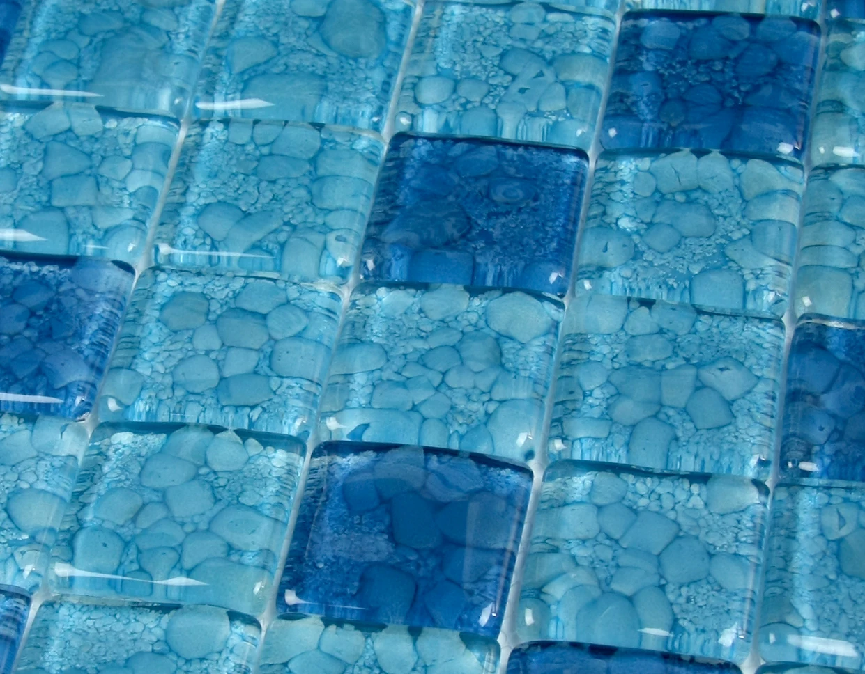 glass bubble mosaic tiles for swimming pool