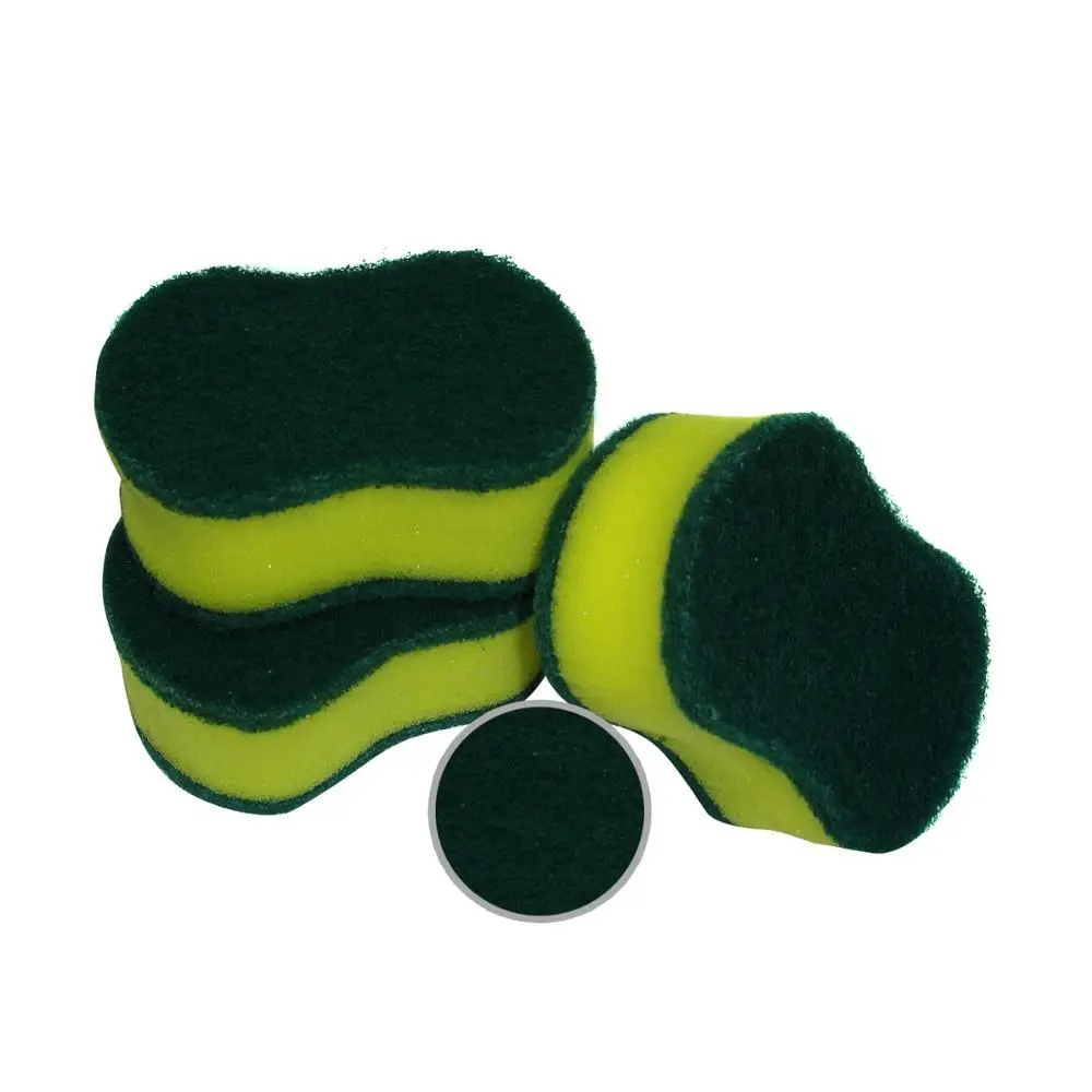 
custom Household Cleaning kitchen Scouring Pad Sponge Dishwashing Sponges 