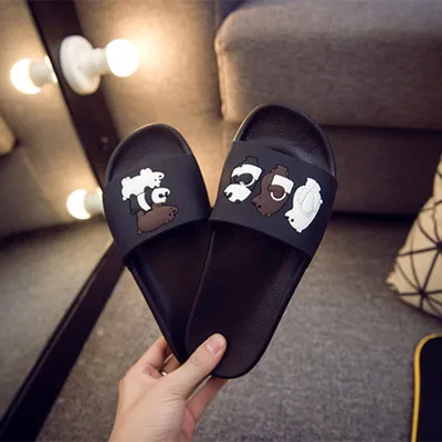 Cartoon parent-child anti-skid thickening bathroom slippers