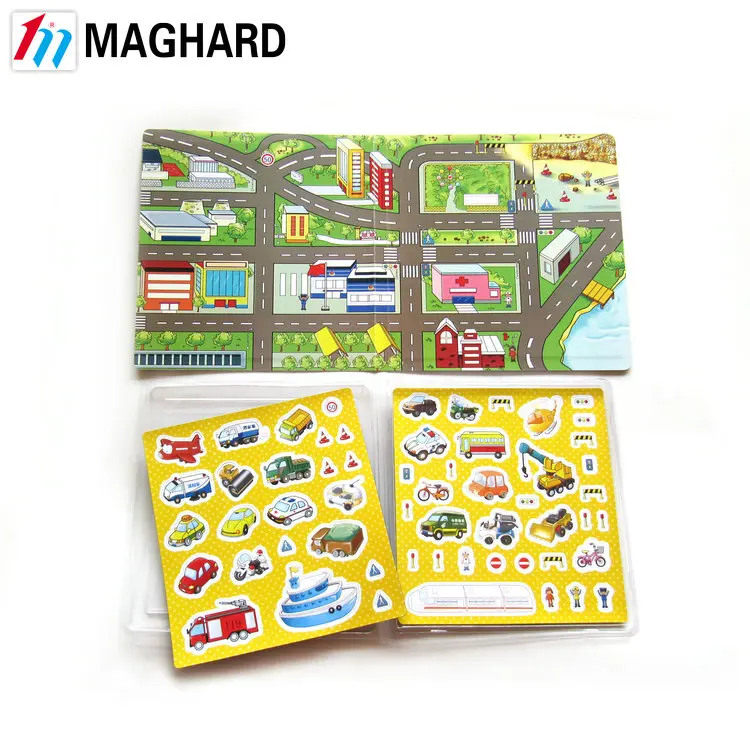 China manufacturer customized Transportation magnetic play set