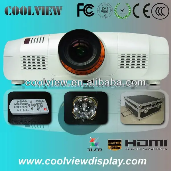 высокая яркость 10000 люменов Full HD 1080p Китай 3D проектор
