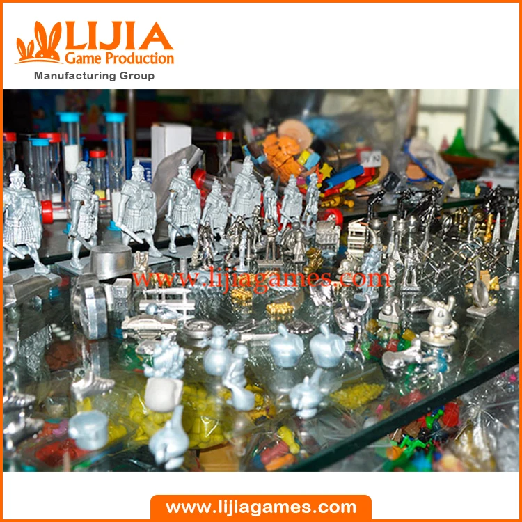 Custom metal game tokens, metal game figures, metal game pieces