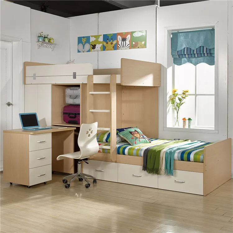Высокое качество, современные дети двухъярусная кровать используется широкий дерева, чтобы быть готовой для детей