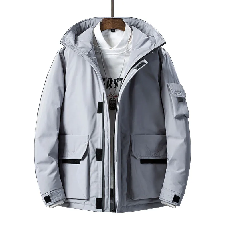 
2019 Winters men coat warm quilted padded down feather jacket 