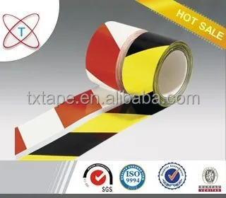 Wholesale custom PVC reflective barrier tape for warning red/black