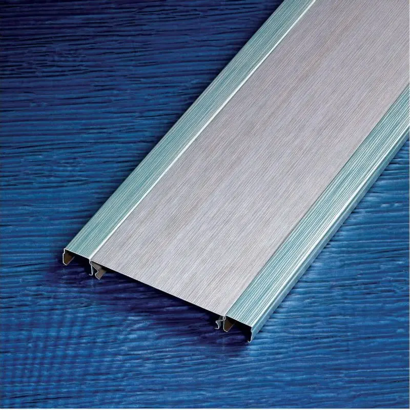 Новый дизайн, алюминиевая полосатая потолочная плитка, алюминиевая линейная потолочная панель для украшения ванной комнаты