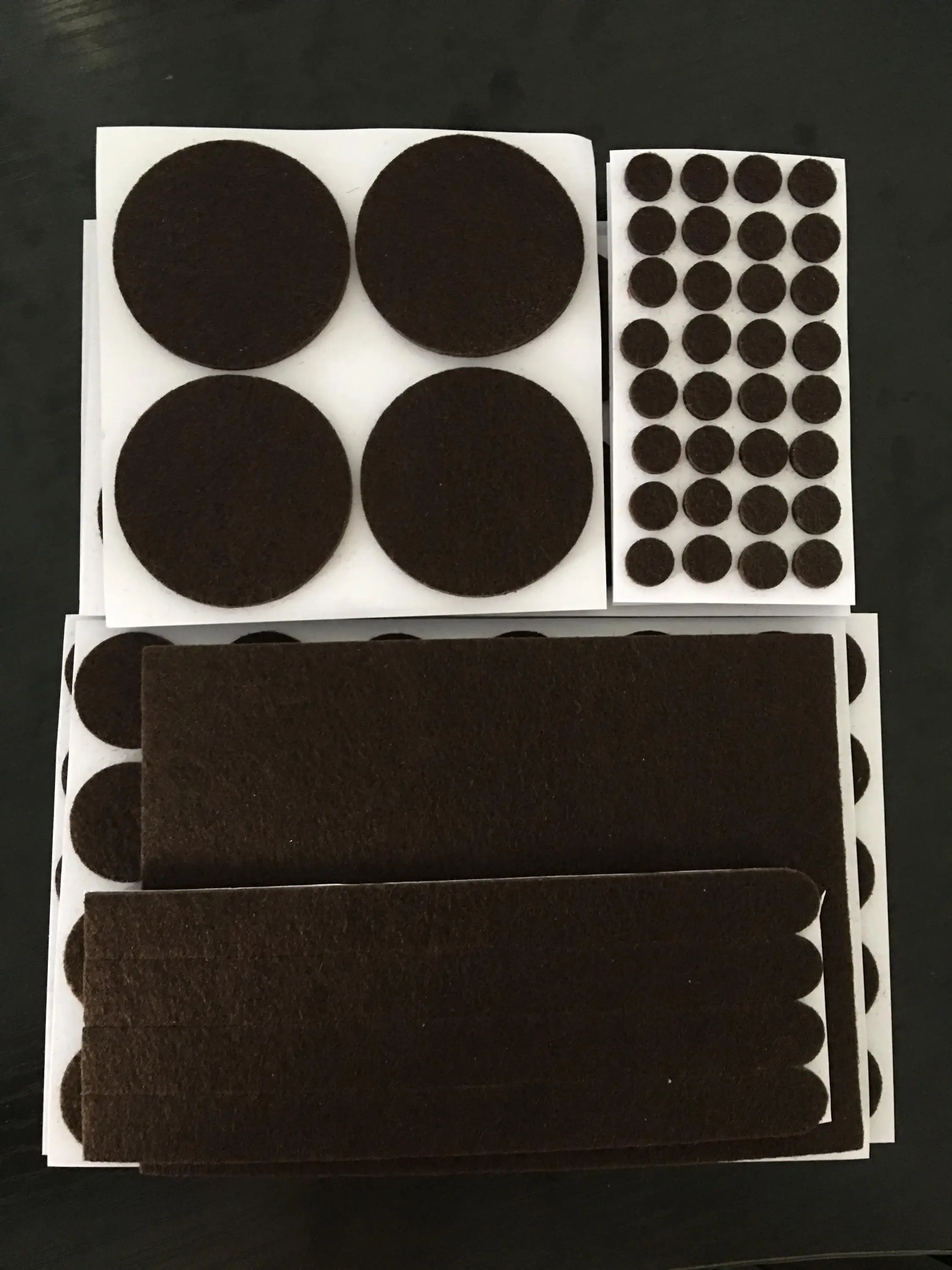 Custom Size Cheap Self Adhesive Wool Felt Pad Floor Scratch Protector Felt Pads