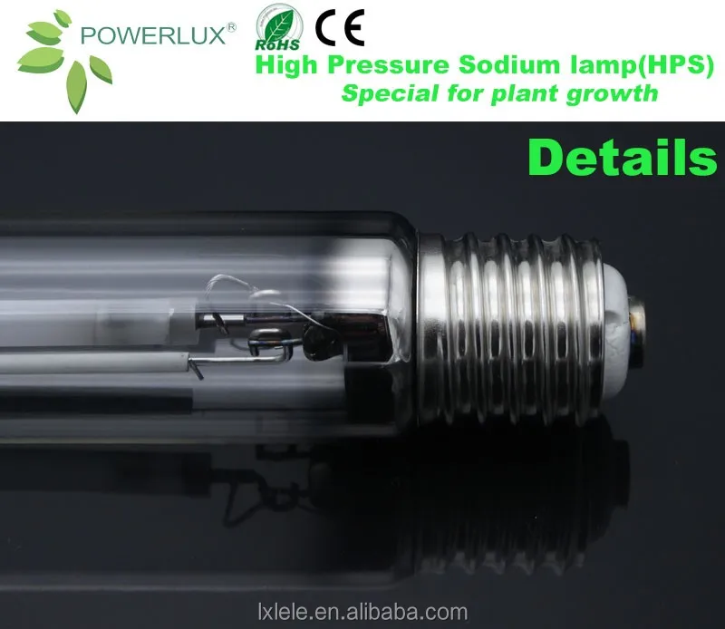 Sodium Vapor T46 600w Agriculture Greenhouse HPS Grow Lamps High Pressure Sodium Light