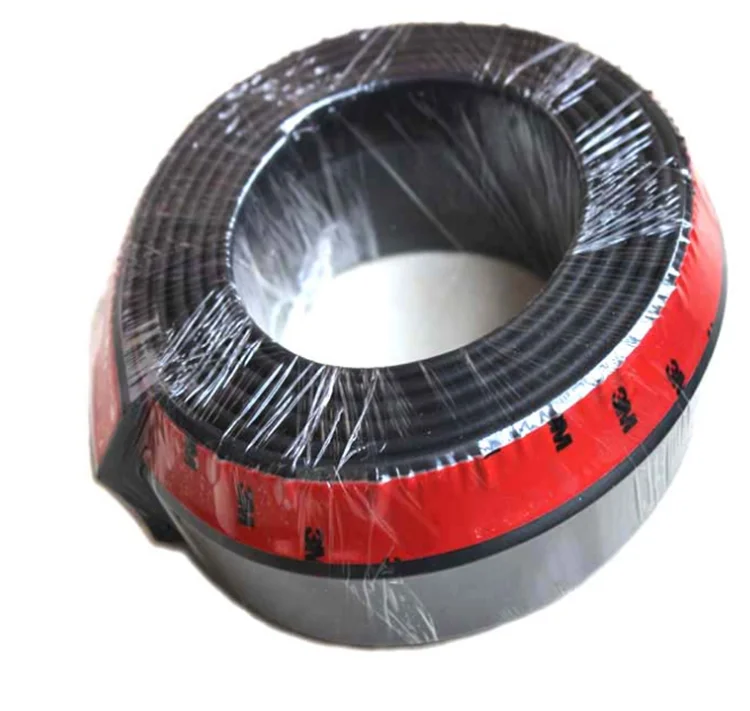 
 2,5 м x 6 см автомобильный передний бампер губа сплиттер кузов спойлер протектор резиновый Универсальный  