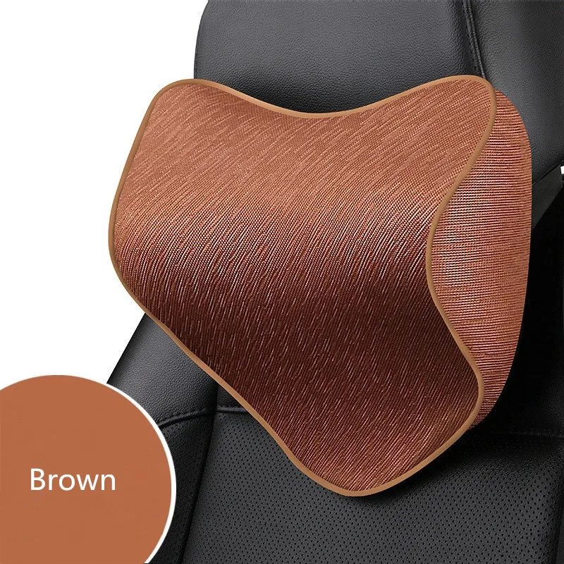 Car Headrest Neck Support Pillow Adjustable Strap Memory Foam Car Seat Pillow