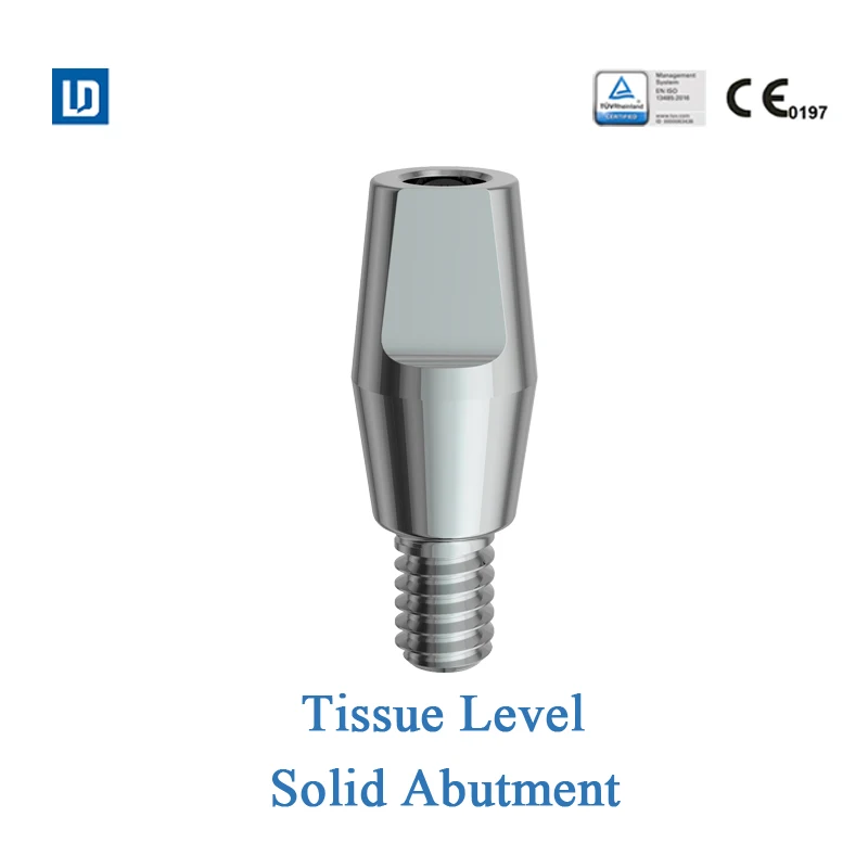 MSLD LeadOss dental abutment solid abutment tissue level titanium base abutment compatible with straumann