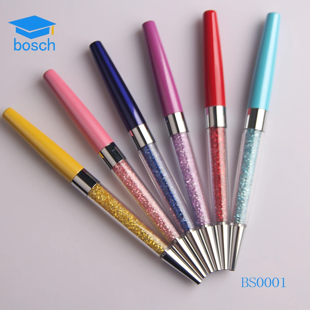 Hot Sale Custom cheap metal crystal ball pen Logo Business Gift Pen logo ballpoint pen for promotional gifts