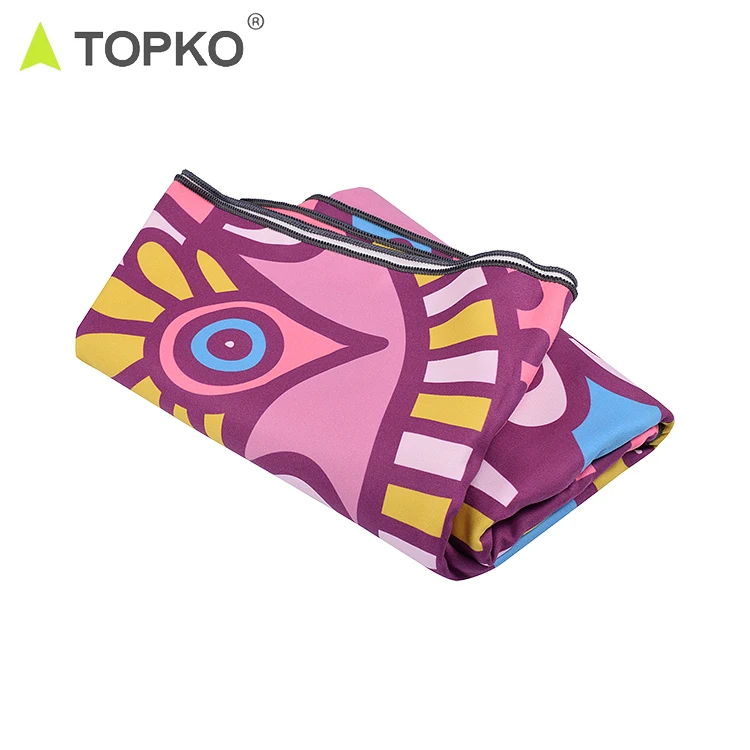 New Product Screen Print Non Slip Private Label Microfiber Yoga Towel