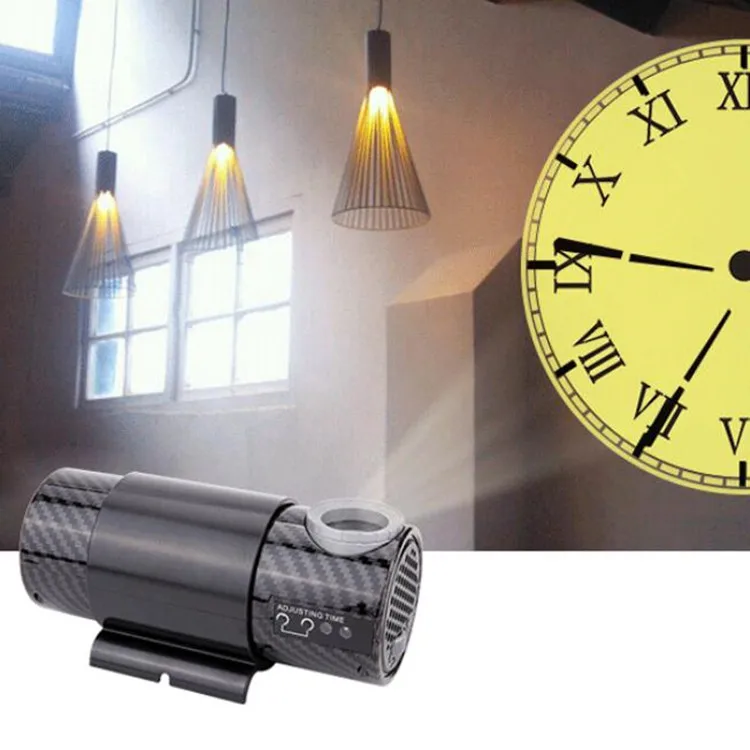 creative innovative decorative smart light LED wall clock projector