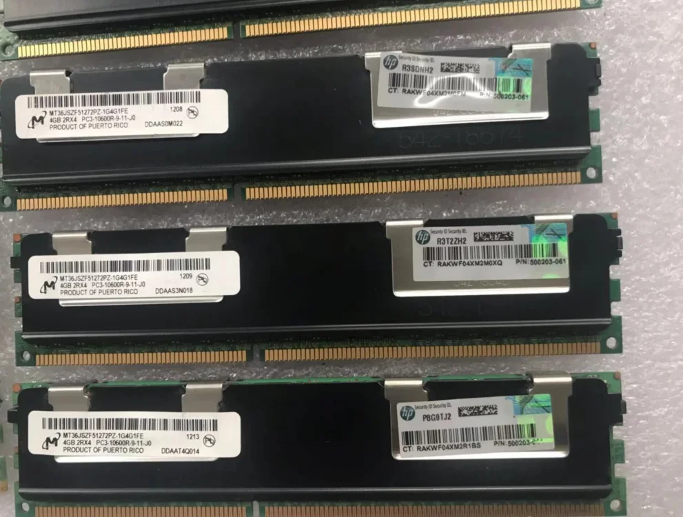 HP-500203-061 4GB PC3-10600R 1333MHZ HP g6g7 Server Registers reg ecc