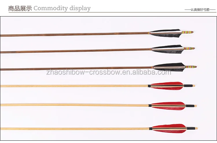 wooden arrow for archery hunting