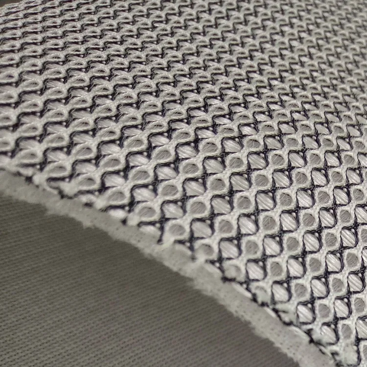100% polyester knitted quilted mattress ticking fabric wholesale breathable foam mesh fabric