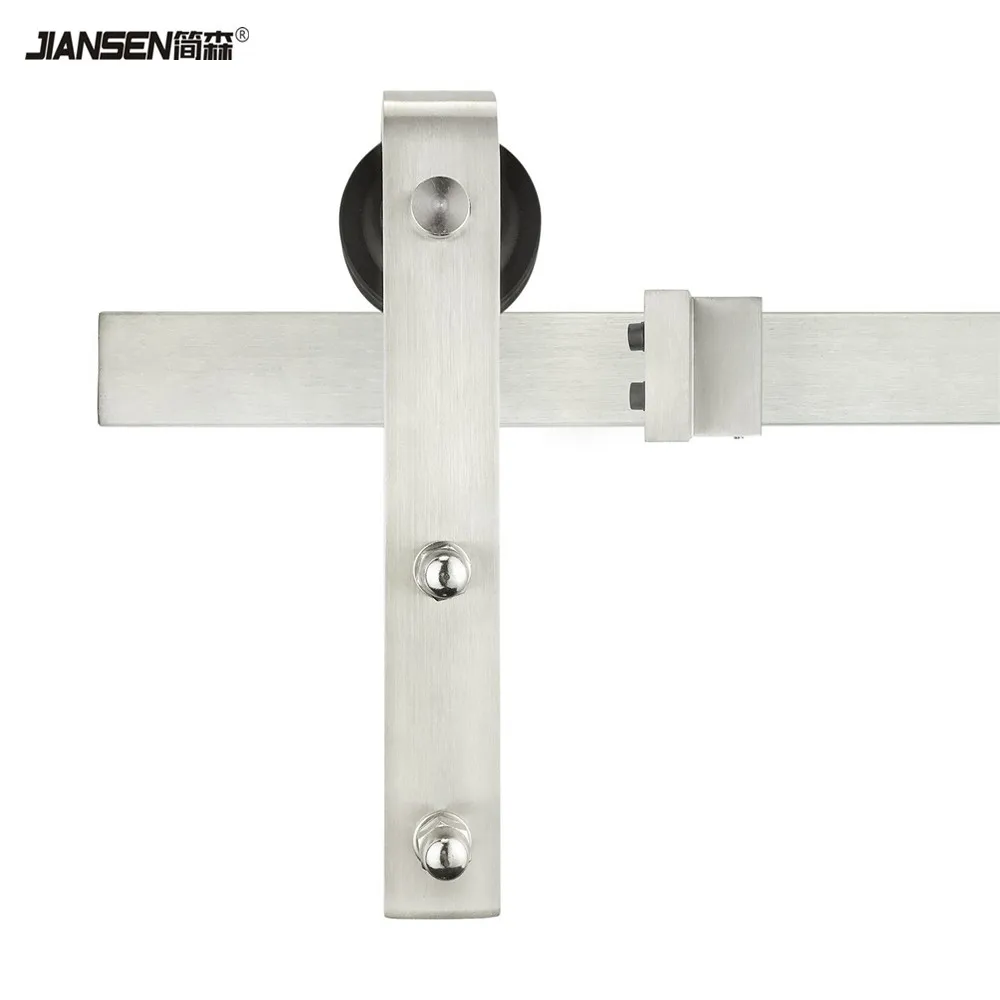 Slide Rail Stainless Steel Sliding Door Hardware Track Kit For Glass Shower Or Wood Door Barn Door Hardware