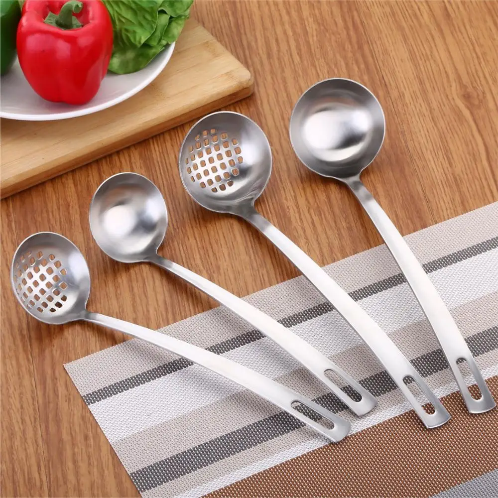 Wholesale Modern SS201 Soup Ladle Names of Spoon Utensil Hanging Kitchen Utensil