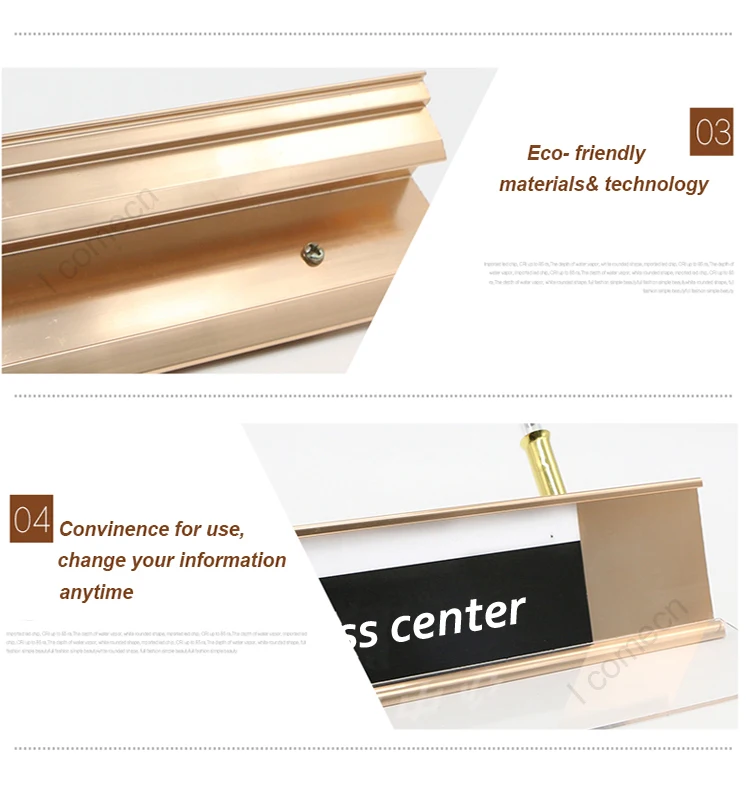 Best price L shape Metal Free Standing Desk Label Sign Holder