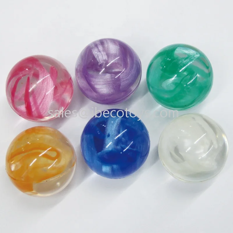 clear rubber bouncing balls 49mm