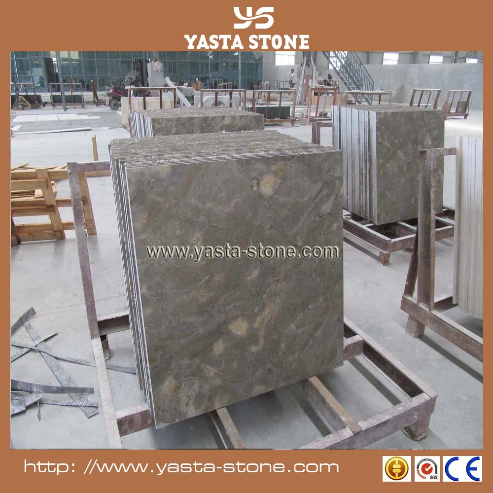 Indoor 30X60cm polished Atlantic grey marble stone tile price per meter