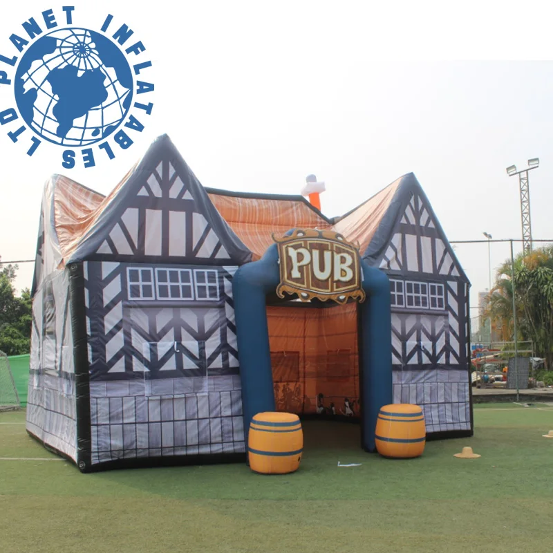 Outdoor Party Event Used Inflatable Irish Pub Bar House Inflatable Irish Pub Tent Party Inflatable Pub For Rental