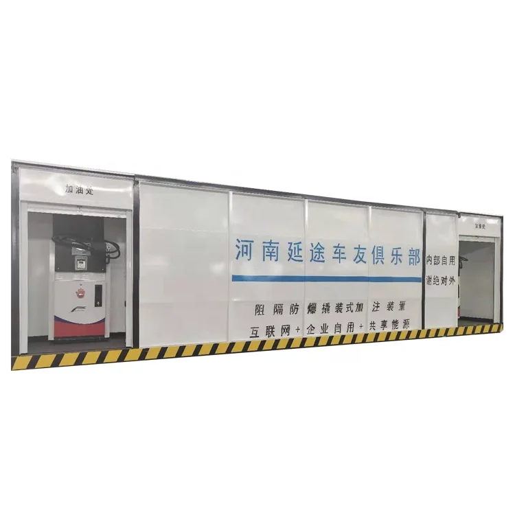 
single dispenser double nozzle mini filling portable mobile fuel station 