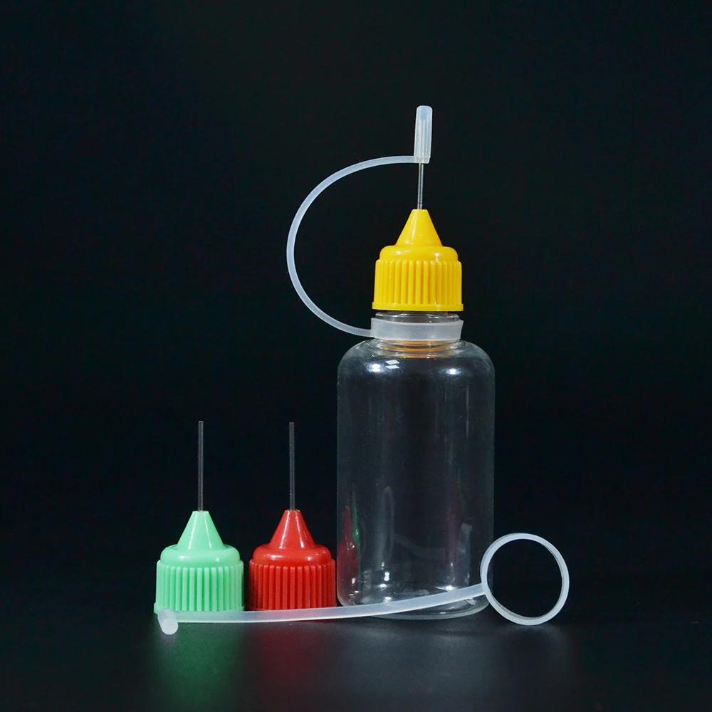 PET 2 oz 60ml 4 oz 120ml 5oz 150ml plastic Glue Applicator Needle Squeeze Bottle for DIY Craft Painting