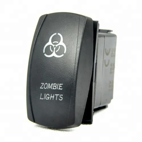 MICTUNG Illuminated LED Lights Different Symbols On-Off 5Pin Car Marine Led Waterproof Rocker Switch Panel