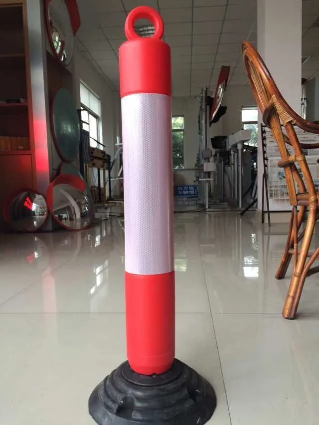 warning post 75CM bollard flexible post traffic delineator post