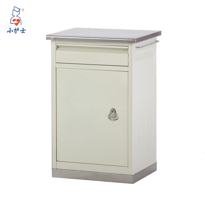 D-6 bedside cabinet with stainless steel top and base, Medical night stand for sale
