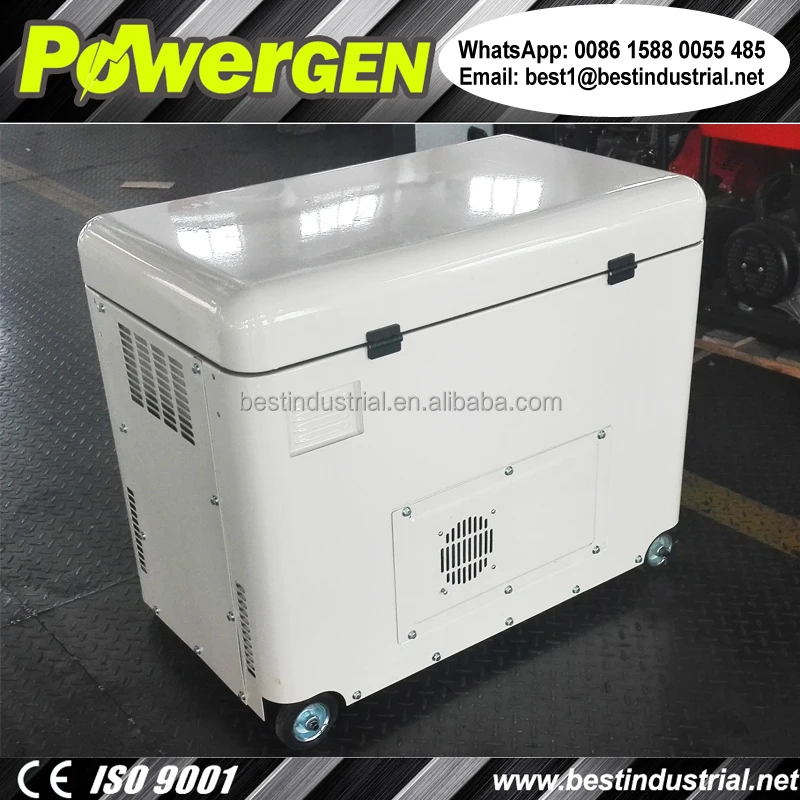 With Cooling Fan!!! POWERGEN Open From The Top design Silent Diesel Generator 8KW
