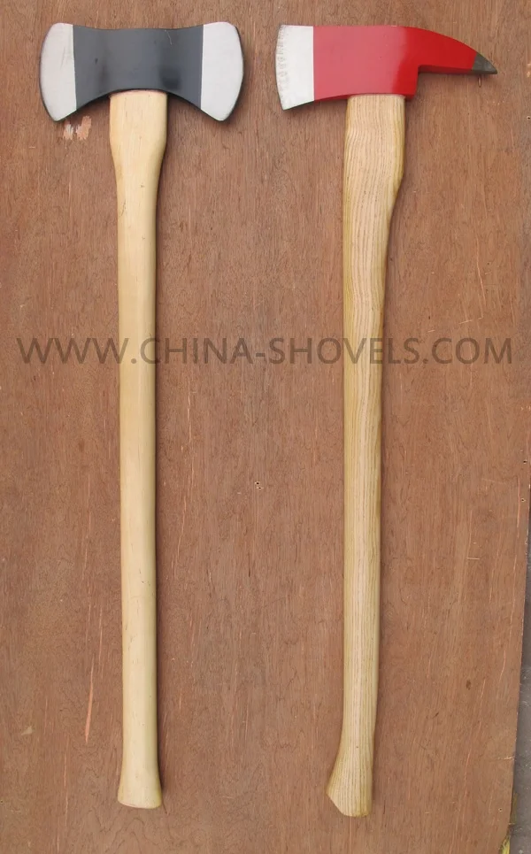 Hand tool wooden handle fire man axe
