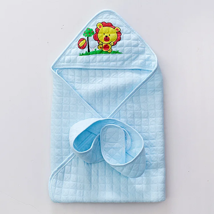 Хлопок мультфильм ребенка одеяла супер мягкий высокое качество новорожденных девочек мальчиков пеленальные одеяла осень младенческой полотенце купания упаковка