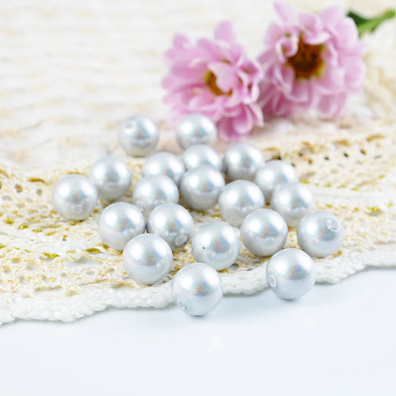 High Quality Colorful  More Types and All Size Half A Hole Plastic Pearl Beads Loose Ivory Pearl Jewelry DIY Jewelry Making