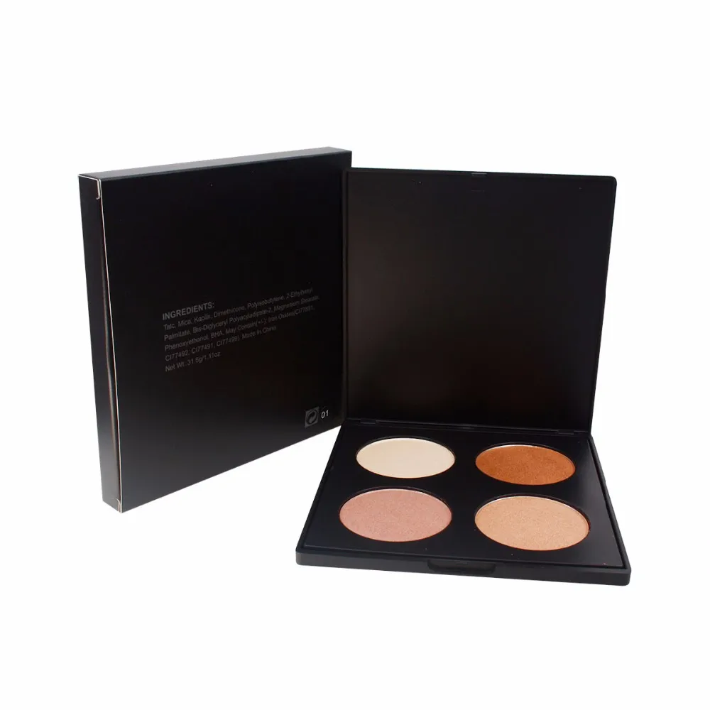 Оптовая продажа дешевые рекламные oem 4 Цвет Контур порошок с черный ящик