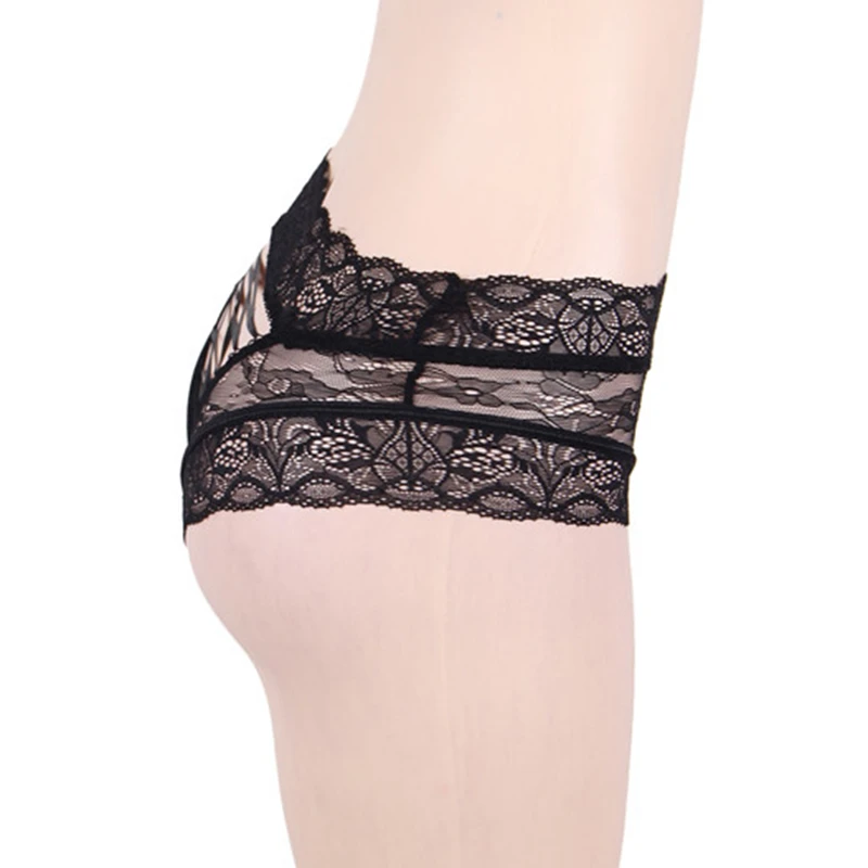 
Wholesale erotic black transparent plus size sexy woman underwear 