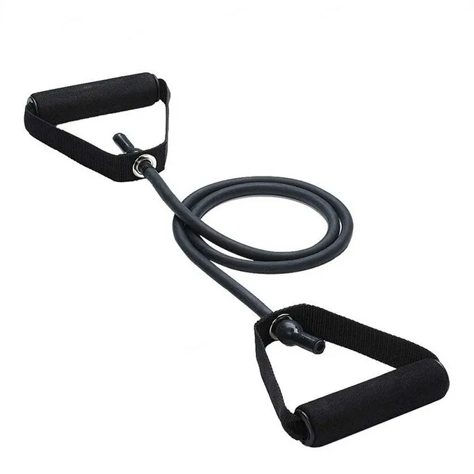 Single Resistance Band Exercise Tube With How To Use Exercise Resistance Bands